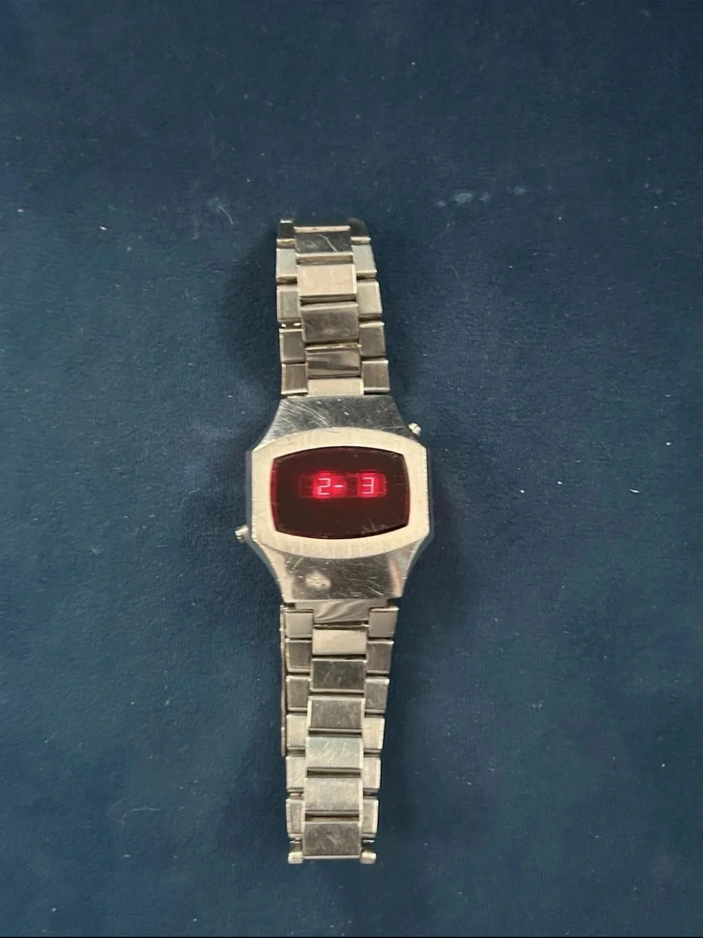 Vintage Sears & Roebuck R5 LED Red Digital Mens Watch 1970s New Battery Working
